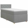 vidaXL Boxspringbed met matras Lichtgrijs 90 x 190 cm Stof