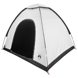 vidaXL Kamperen tent 2-persoons Wit Blackout Acier P/Taffeta