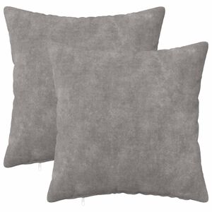 vidaXL Kussensloop 2 pcs HEERLEN Lichtgrijs 30 x 30 cm