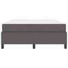 vidaXL Bedframe met matras Grijs 140 x 190 cm Stof