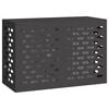 vidaXL Airconditioner hoes Zwart 90 x 40 x 60 cm Staal
