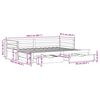 vidaXL Slaapbank met onderschuifbed/lades zonder matras 80x200 cm wit