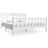 vidaXL Bedframe massief hout wit 180x200 cm