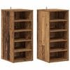 vidaXL Schoenenkast 32 x 35 x 70 cm Oud hout