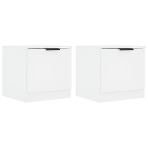 vidaXL Nachtkastjes 2 st 40x39x40 cm wit