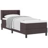 vidaXL Boxspringbed met kussen Donkerbruin 200 x 80 cm Stof