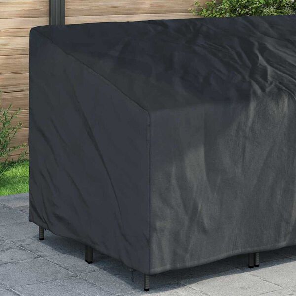 vidaXL Tuinbankhoes Zwart 200 x 100 x 89 cm 420D Oxford Stof