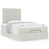 vidaXL Ottoman bed met matrassen 120x190cm fluweel lichtgrijs