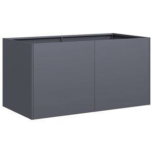 vidaXL Plantenbak 80x40x40 cm koudgewalst staal antracietkleurig