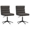 vidaXL Eetkamerstoelen 2 st kunstleer zwart