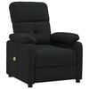 vidaXL Massagestoel stof zwart