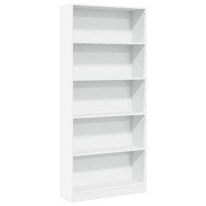 vidaXL Boekenkast 80x24x176 cm bewerkt hout wit