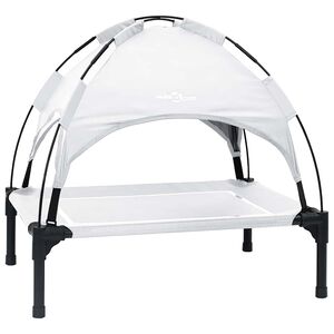 vidaXL Hondenbed Zilvergrijs 63 x 49,5 x 60 cm Staal