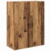 vidaXL Hoge kast 2 pcs Oud Hout Bewerkt hout