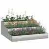 vidaXL Tuin Bloempot Zilver 90 x 90 x 35 cm Gegalvaniseerd staal