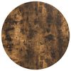 vidaXL Tafelblad &Oslash; 70 x 1,5 cm Rond Bewerkt hout Gerookt eiken