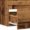 vidaXL Badkamerwandkast 80x38,5x45 cm bewerkt hout oud houtkleurig