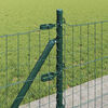 vidaXL Hek met Paal Groen 0,6 x 25 m Staal en PVC