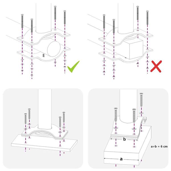 vidaXL Tuinscherm uittrekbaar 100x300 cm zwart