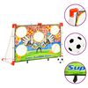 vidaXL Voetbaldoelenset met doelmuur 120x51x77,5 cm