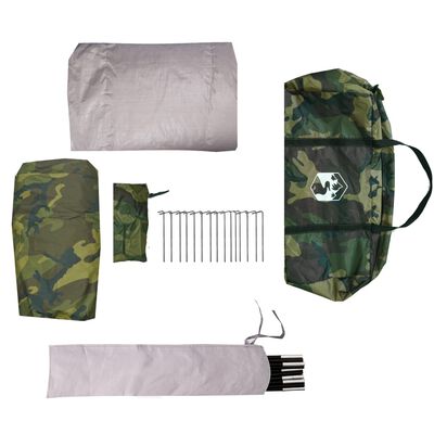 vidaXL Tipitent 6-persoons camouflage waterdicht