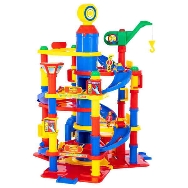 Polesie Wader 7-delige Parkeergarageset 7 verdiepingen 77x71x95 cm PP