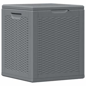 vidaXL Tuinbox 90 L PP rattan grijs
