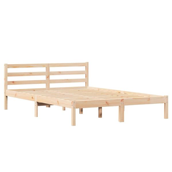 vidaXL Bedframe Bruin 225,5 x 165,5 x 69,5 cm Massief Vurenhout