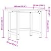 vidaXL Werkbank rechthoekig 100x60x81,5 cm massief eikenhout