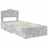 vidaXL Bedframe met hoofdeinde Beton Grijs 75 x 190 cm Bewerkt hout