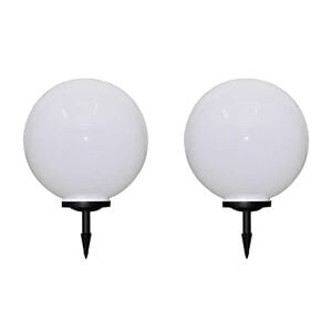 vidaXL Tuinpadlampen 2 st met grondpin LED 50 cm