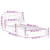 vidaXL Bedframe "Viana" zonder matras kunstleer cappucinnokleurig 90x190 cm