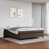 vidaXL Boxspring bed kunstleer bruin 160x200 cm