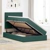 vidaXL Opslag bed met matras Donkergroen 120 x 200 cm Fluweel