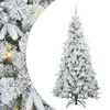 vidaXL Kunstmatige Inklapbare Kerstboom Wit 180 cm PE en PVC