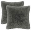 vidaXL Kussensloop 2 pcs HEERLEN Lichtgrijs 30 x 30 cm PV Fleece