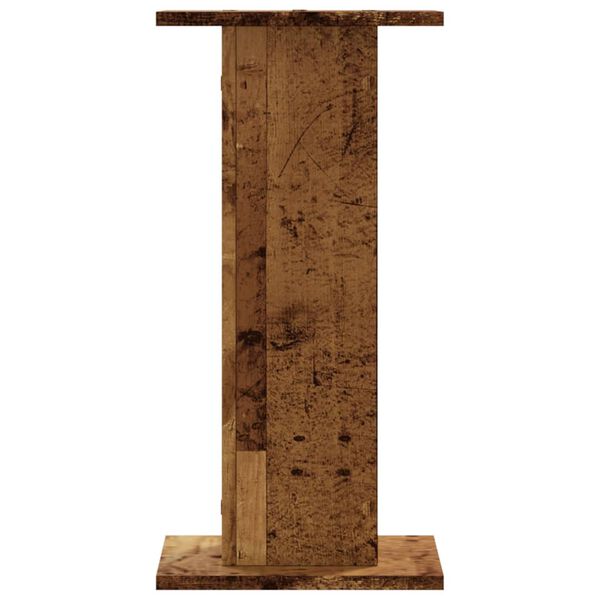 vidaXL Plantenstandaards 2 st 30x30x60 cm bewerkt hout oud houtkleurig
