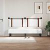 vidaXL Hangend Hoofdeinde Wandgemonteerd Wit 170 x 55 x 5 cm Antiek PU