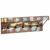 vidaXL Kapstok Meerkleurig 73 x 19 x 23 cm Massief gerecycled hout