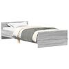 vidaXL Bedframe met Hoofdeinde Grijs Sonoma 80 x 200 cm Bewerkt hout