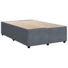 vidaXL Boxspring met matras fluweel donkergrijs 120x190 cm