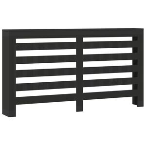 vidaXL Radiatorombouw 175x20x82 cm bewerkt hout zwart