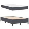 vidaXL Bedframe met matras Donkergrijs 120 x 190 cm Stof