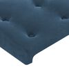 vidaXL Hoofdbord donkerblauw 80x5x118/128 cm fluweel