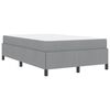 vidaXL Boxspringbed Lichtgrijs 120 x 200 cm Stof