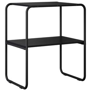 vidaXL Wandtafel Zwart eiken 60 x 42,5 x 70 cm Bewerkt hout