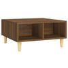 vidaXL Salontafel 60x60x30 cm bewerkt hout bruin eikenkleur