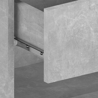vidaXL Nachtkastje wandgemonteerd betongrijs
