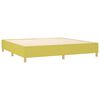 vidaXL Boxspring met matras en LED stof groen 200x200 cm