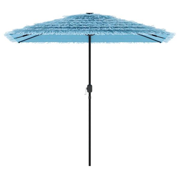 vidaXL Parasol met stalen paal 248x248x248 cm blauw